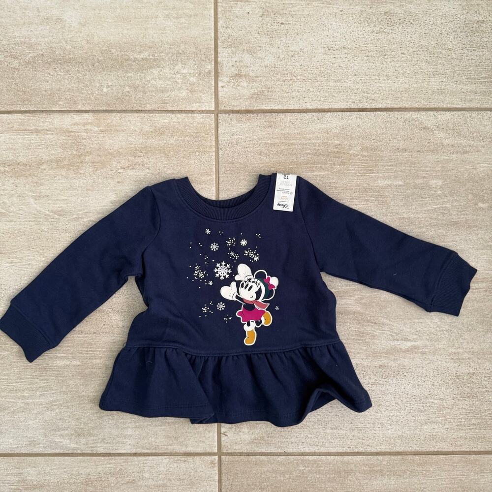 NEW JUMPING BEANS X DISNEY MINNIE MOUSE CHRISTMAS DRESS SZ 12M KIDS! - 0277